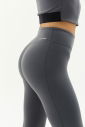 Kadın Gri Yüksek Bel Esnek ve Toparlayıcı Spor Tayt | 4229 - 6