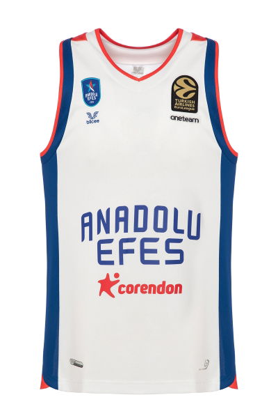Anadolu Efes Gold Arma Nakışlı 22/23 Sezon Beyaz Forma AE-0996