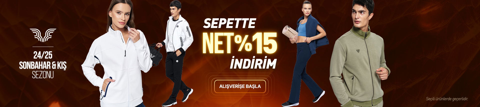 Sepette yüzde 15 indirim