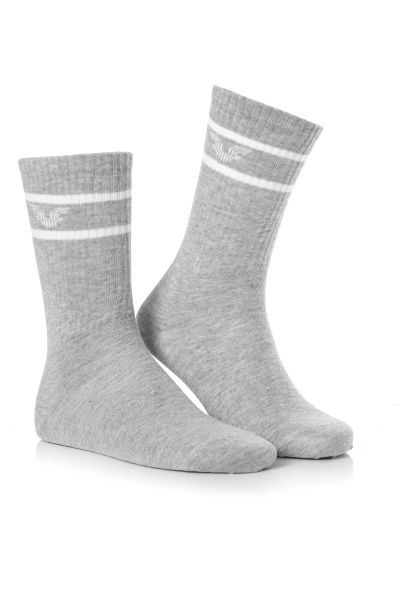BİLCEE - Unisex Gri Tenis Çorap 0315