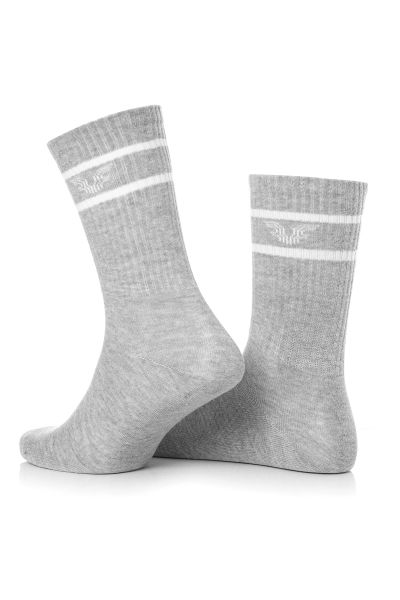 Unisex Gri Tenis Çorap 0315