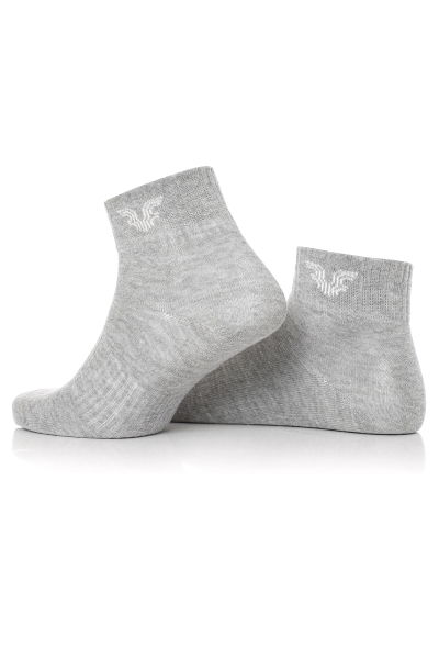 Unisex Gri Patik Çorap 0317