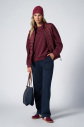 Unisex Bordo Sıfır Kol Fermuarlı Cepli Yelek | 1268 - 6