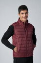 Unisex Bordo Sıfır Kol Fermuarlı Cepli Yelek | 1268 - 13