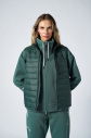 Unisex Yeşil Sıfır Kol Fermuarlı Cepli Yelek | 1268 - 8
