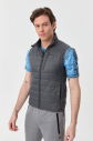 Unisex Gri Sıfır Kol Fermuarlı Cepli Yelek | 1268 - 2