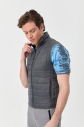 Unisex Gri Sıfır Kol Fermuarlı Cepli Yelek | 1268 - 5