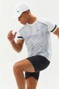 Erkek Beyaz İnce Kumaş Hızlı Kuruyan Fitness Antrenman Sporcu Tişört 9668 
