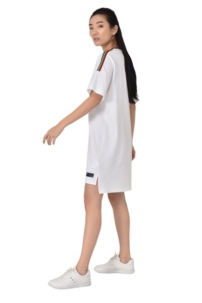 BİLCEE - Kadın Beyaz Elbise 8077 (1)