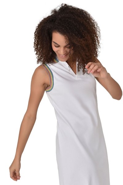 BİLCEE - Kadın Beyaz Elbise 8079