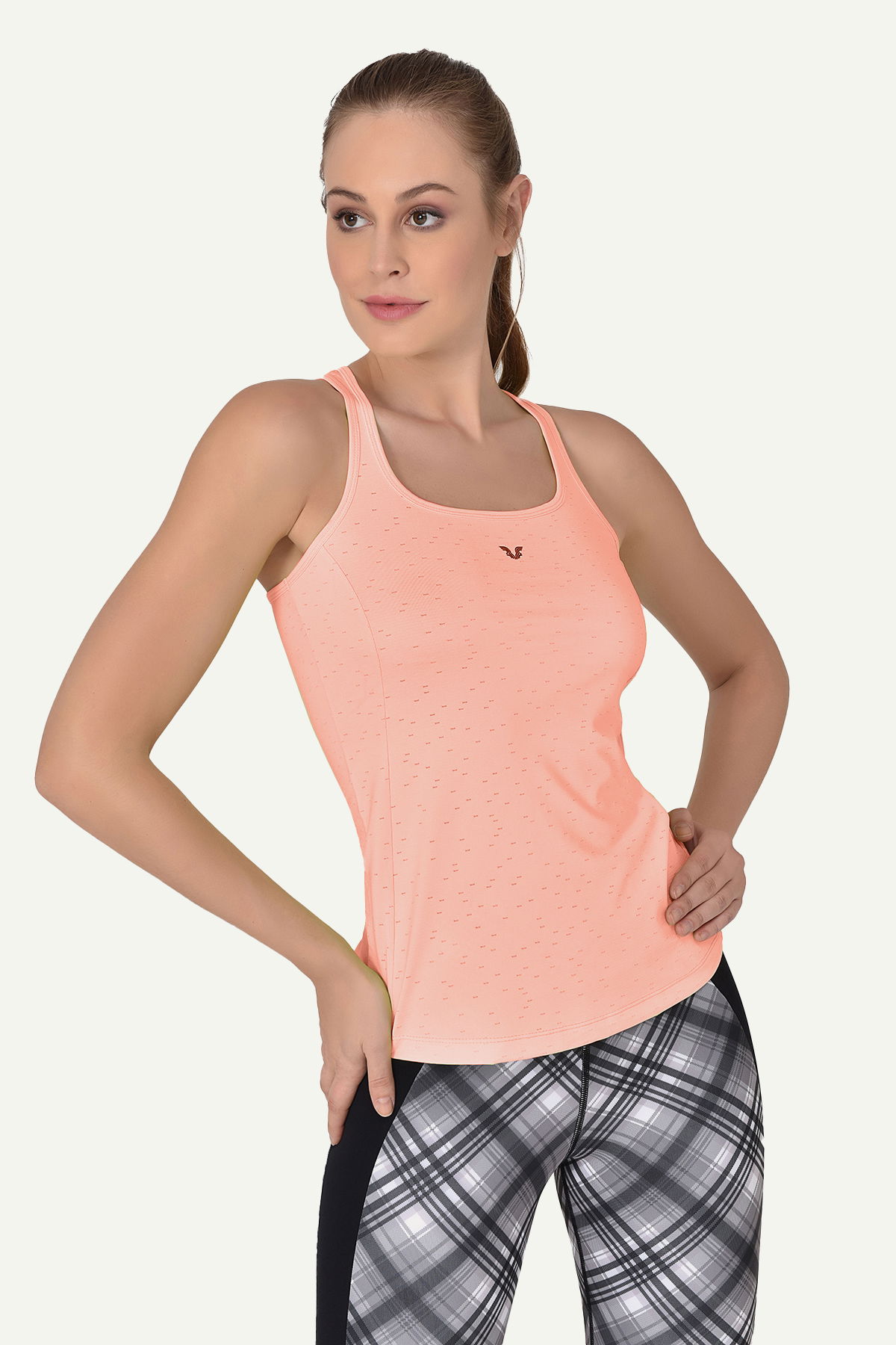 Kadın Pembe Geniş Yaka Nefes Alan Sporcu Antrenman Atleti | 8604 - BİLCEE