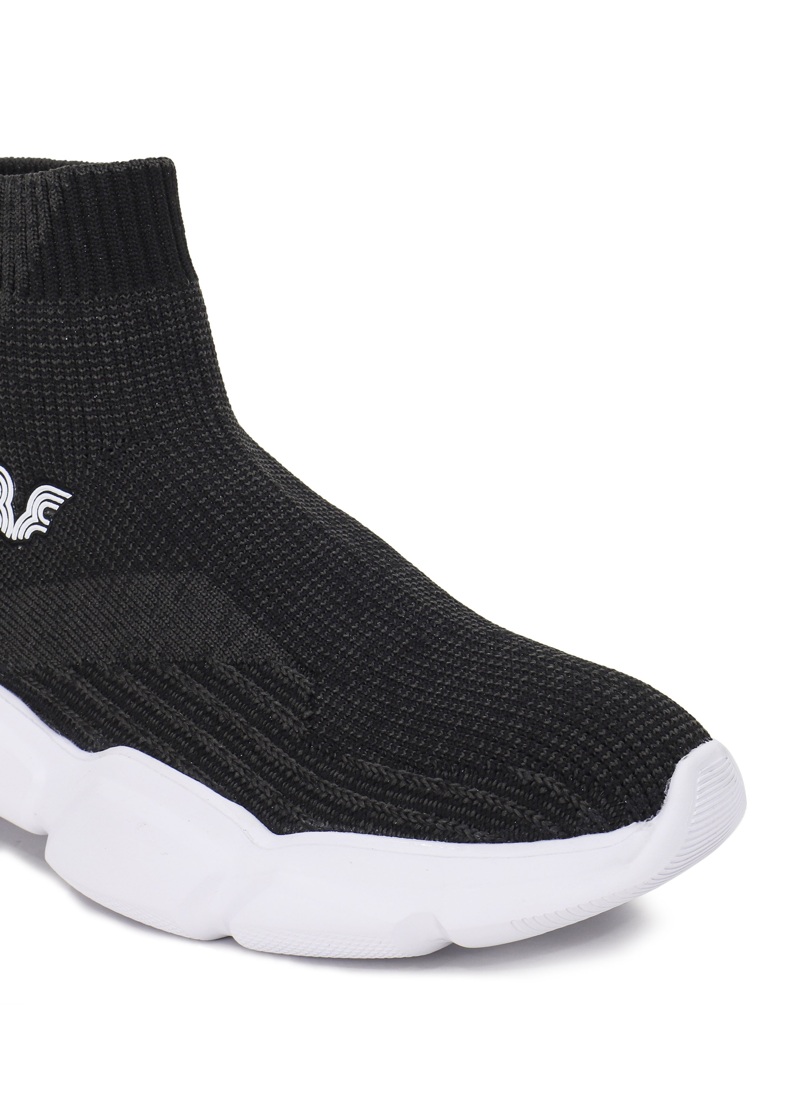 Kadın Siyah Bilekli Çorap Model Spor Ayakkabı 8865
