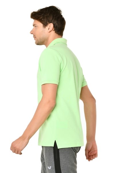 BİLCEE - Erkek Yeşil Polo Yaka Pamuklu Tişört 8982 (1)