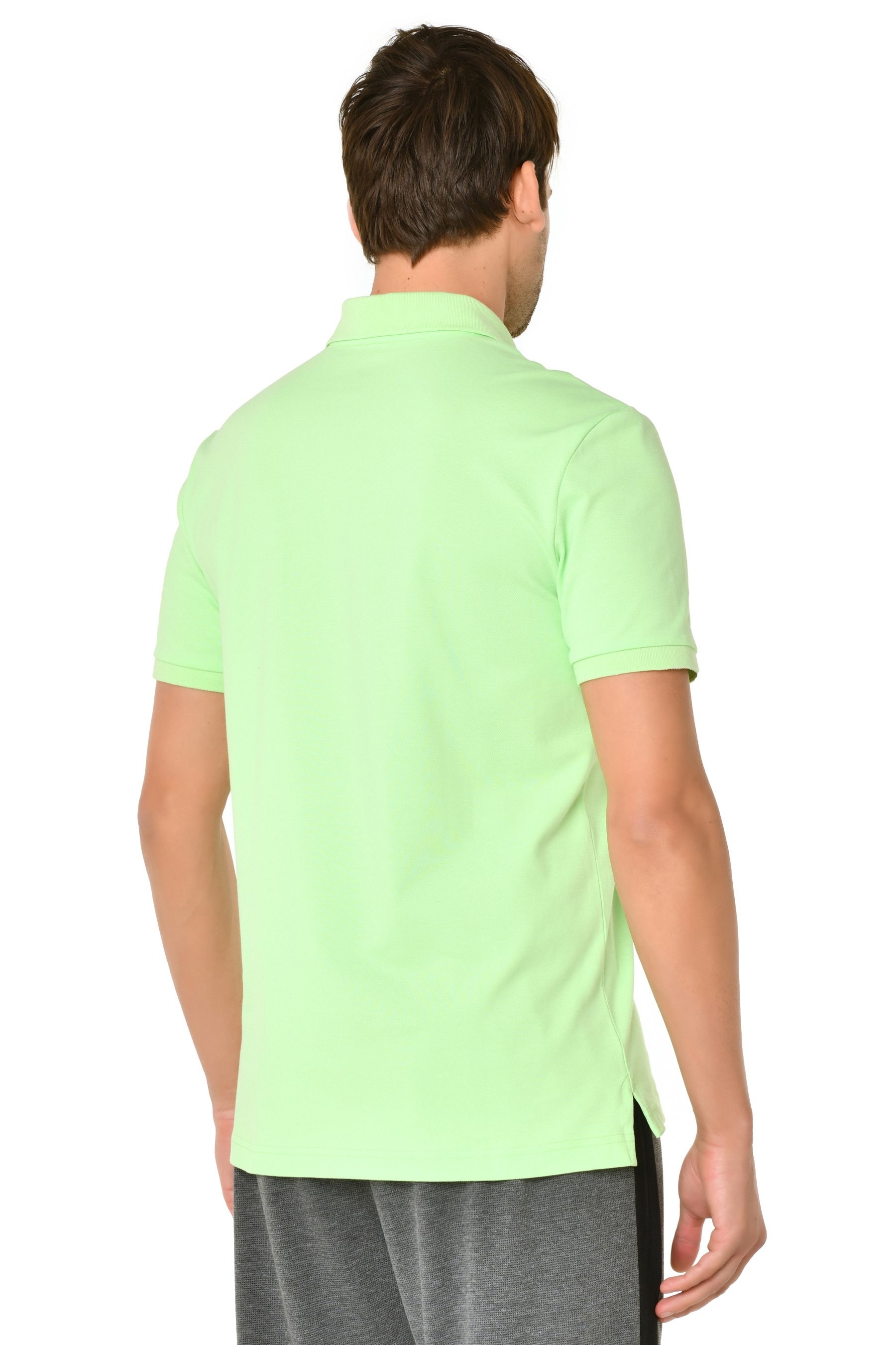 Erkek Yeşil Polo Yaka Pamuklu Tişört 8982