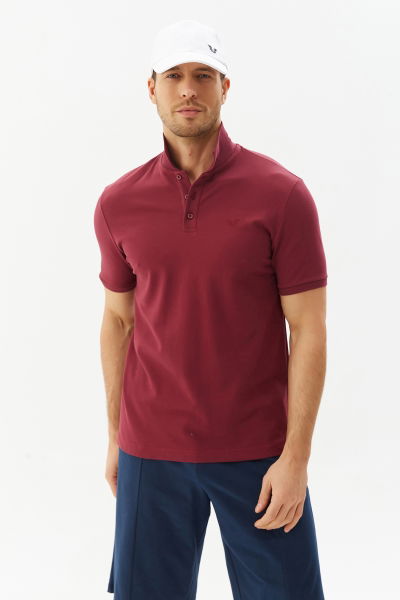 Erkek Bordo Polo Yaka Tişört 8982