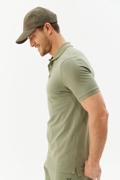 BİLCEE - Erkek Yeşil Polo Yaka Tişört 8982 (1)