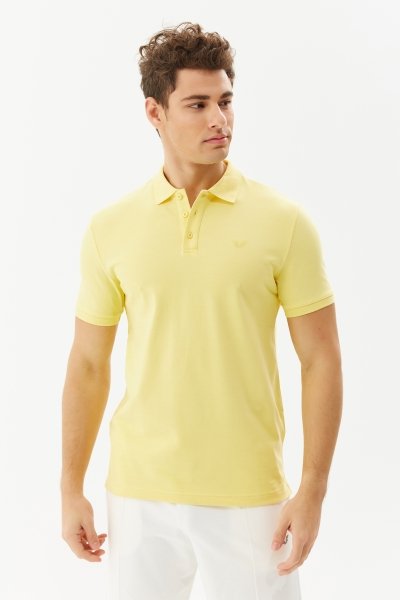 Erkek Sarı Polo Yaka Tişört 8982
