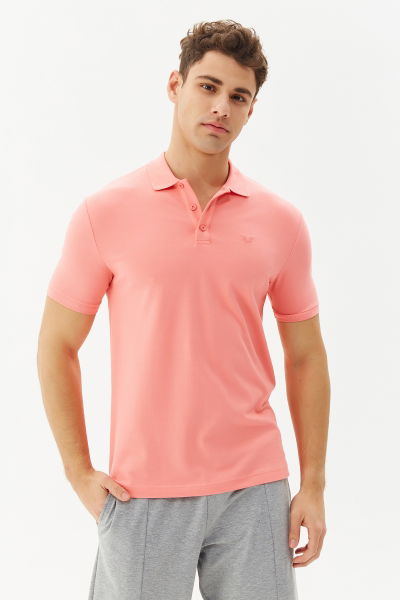 BİLCEE - Erkek Mercan Polo Yaka Tişört 8982