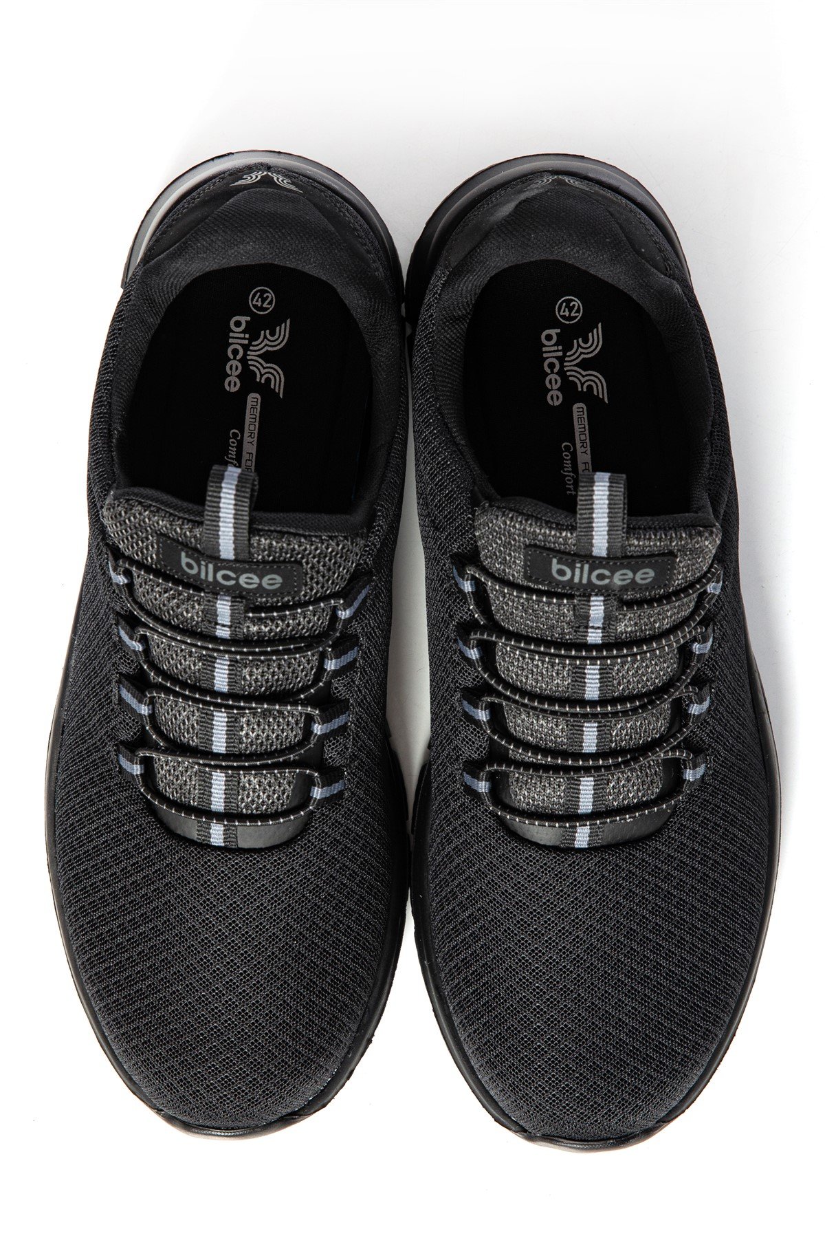 Erkek Siyah Bağcıklı Yürüyüş ve Spor Ayakkabısı 1011