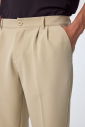 Erkek Teknolojik Kumaş Bej Baggy Pantolon | 4590 - 2