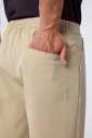  Erkek Teknolojik Kumaş Bej Baggy Pantolon | 4590 - 4