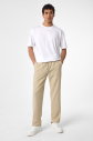 Erkek Bej Teknolojik Kumaş Bol Rahat Pantolon | 4593 - 1