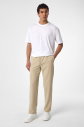 Erkek Bej Teknolojik Kumaş Bol Rahat Pantolon | 4593 - 10