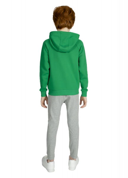 Unisex Çocuk Yeşil Kapüşonlu Eşofman Üstü 9610
