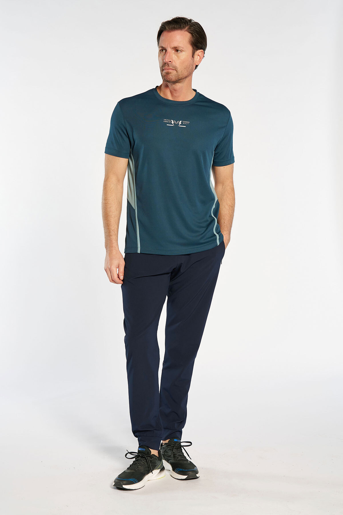 Erkek Jogger Dokuma Lacivert Eşofman Altı | 4870 - BİLCEE (1)