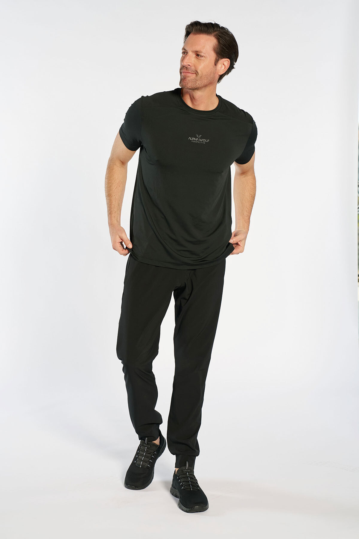 Erkek Jogger Dokuma Siyah Eşofman Altı | 4870 - BİLCEE (1)