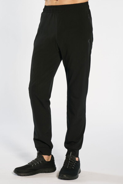 Erkek Jogger Dokuma Siyah Eşofman Altı | 4870 