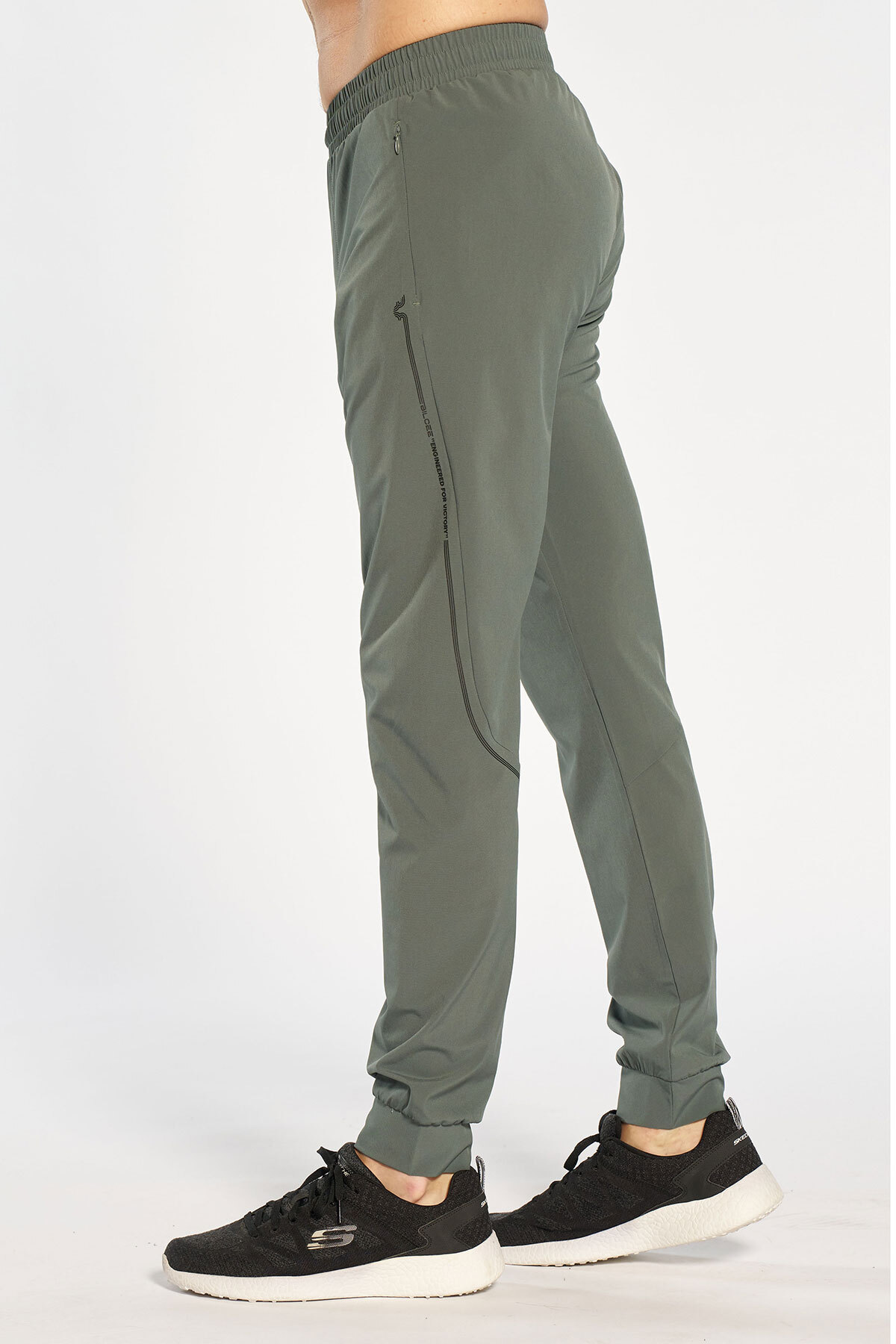 Erkek Jogger Dokuma Yeşil Eşofman Altı | 4870 - BİLCEE