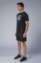 Erkek Siyah Antrenman Baskılı Tişört | 4088 - 10