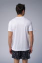 Erkek Beyaz Antrenman Baskılı Tişört | 4088 - 6
