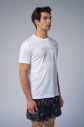 Erkek Beyaz Antrenman Baskılı Tişört | 4088 - 8