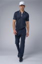 Erkek Lacivert Antrenman Polo Yaka Tişört | 4146 - 6