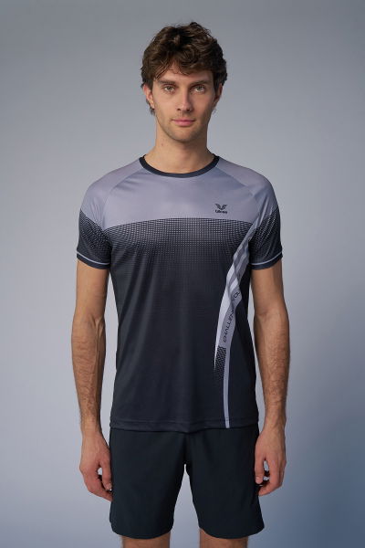 Erkek Siyah Antrenman Tişört | 4577 