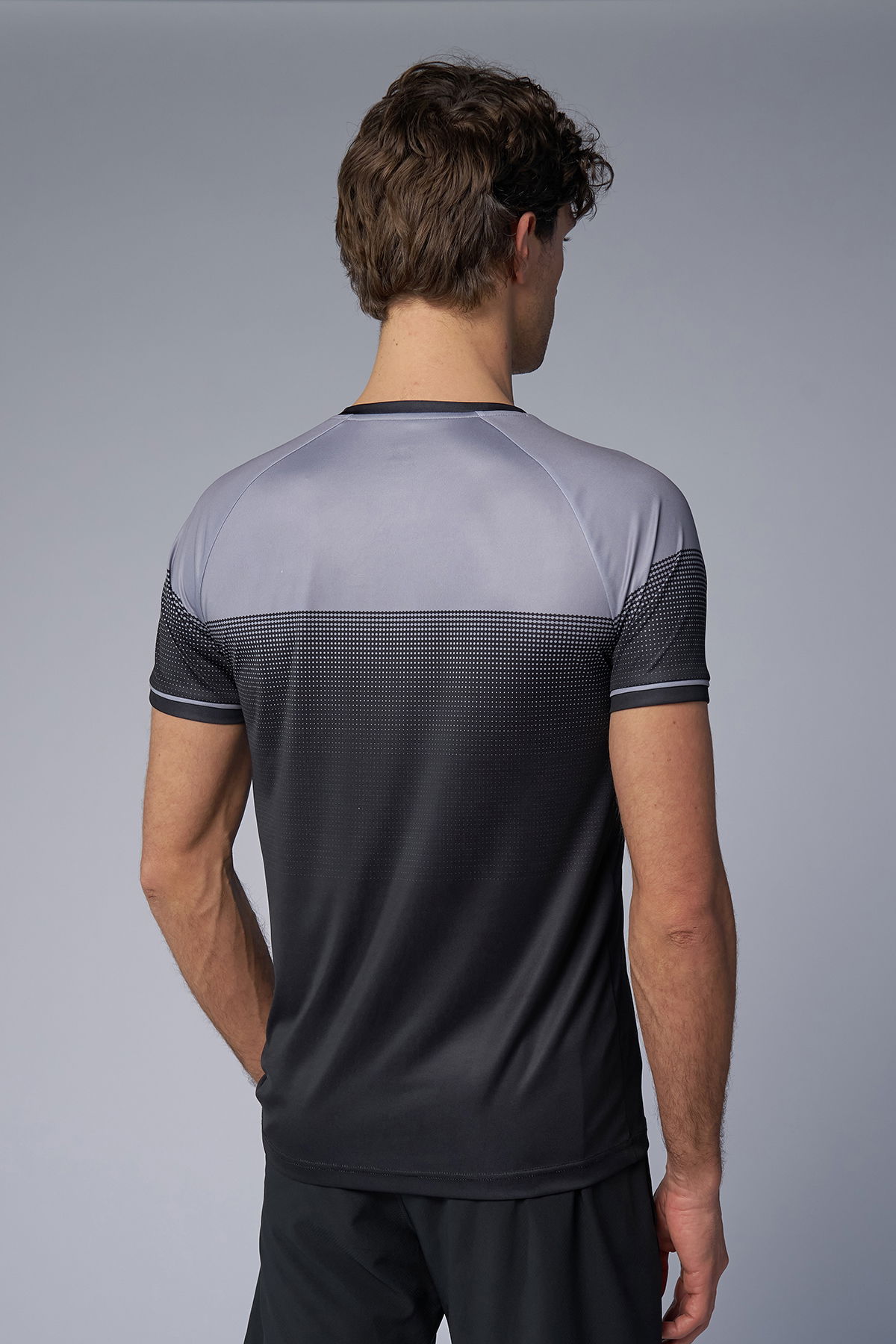 Erkek Siyah Antrenman Tişört | 4577 - BİLCEE (1)