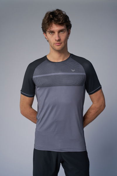 Erkek Gri Antrenman Tişört | 4580 