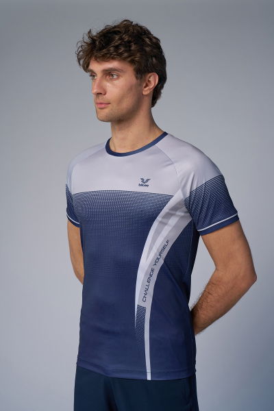 Erkek Lacivert Antrenman Tişört | 4577 