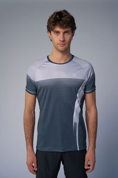 Erkek Mavi Antrenman Tişört | 4577 