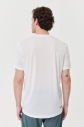 Erkek Beyaz Baskılı Antrenman Tişört 1396 - 3