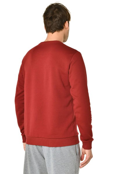 Erkek Bordo Pamuklu Sweatshirt 8418