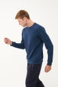 Erkek Petrol Bisiklet Yakalı Yumuşak Dokulu Sweatshirt 1664 - 6