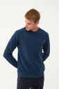 Erkek Petrol Bisiklet Yakalı Yumuşak Dokulu Sweatshirt 1664 - 4