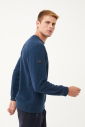 Erkek Petrol Bisiklet Yakalı Yumuşak Dokulu Sweatshirt 1664 - 5