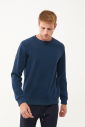 Erkek Petrol Bisiklet Yakalı Yumuşak Dokulu Sweatshirt 1664 - 2