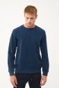 Erkek Petrol Bisiklet Yakalı Yumuşak Dokulu Sweatshirt 1664 - 3