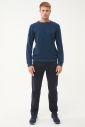 Erkek Petrol Bisiklet Yakalı Yumuşak Dokulu Sweatshirt 1664 - 7