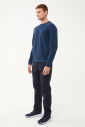 Erkek Petrol Bisiklet Yakalı Yumuşak Dokulu Sweatshirt 1664 - 8